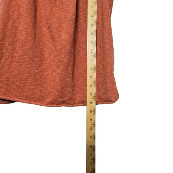 Ecote‎ Gorgeous Orange Sleeveless Embroidered Racerback Top S Boho Flowy Mesh - Picture 8 of 10